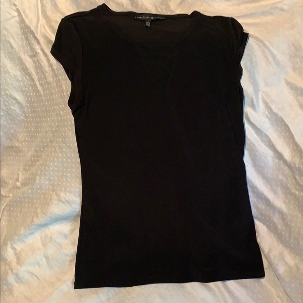 White House Black Market black Tee